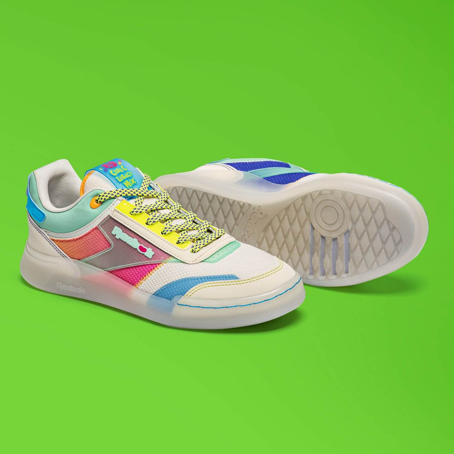 Reebok x Jelly Belly - Club C Legacy - cream white/mint glow/sunset orange - GZ6884