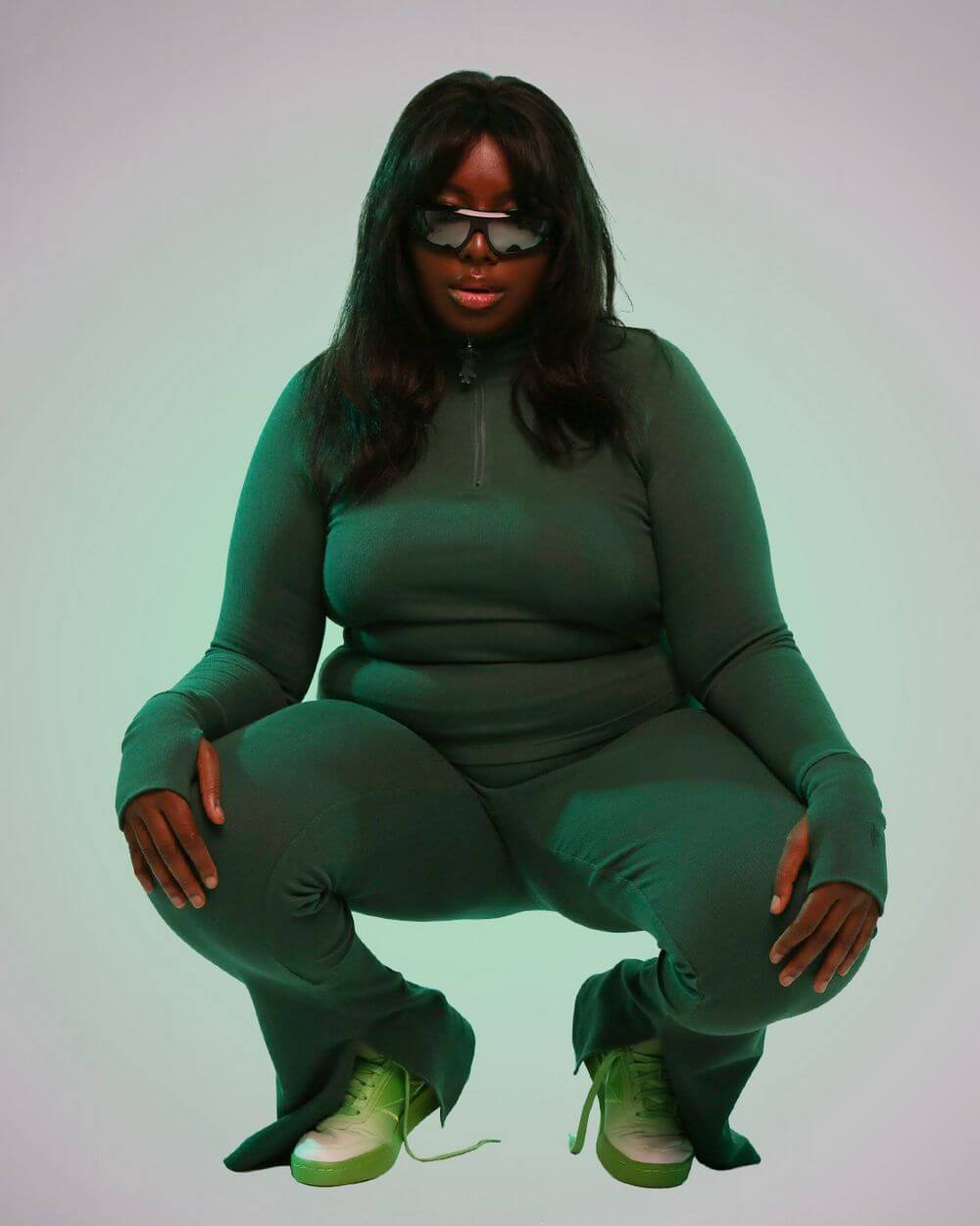 Reebok x Très Rasché - Club C Legacy - "Anahata Heart Chakra" - solar green/black/white - GW5106