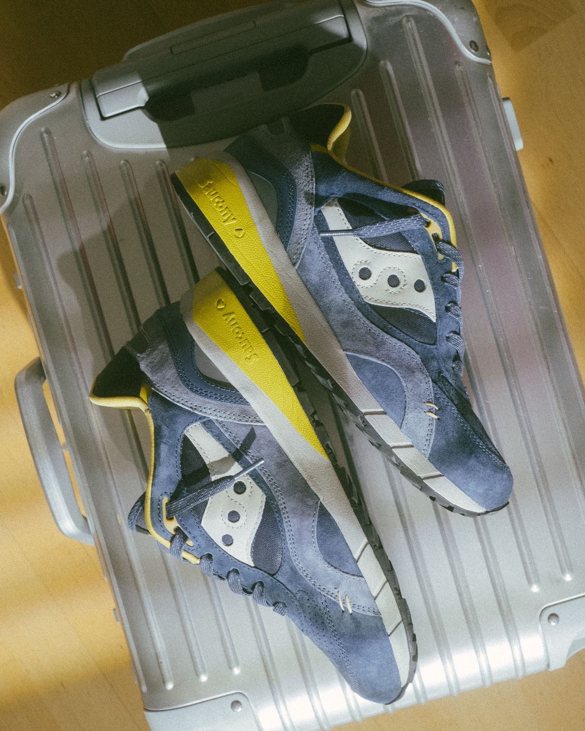 rimowa - suitcase - Saucony - Shadow 6000 - "Destination Unknown" - navy/yellow - S70587-2