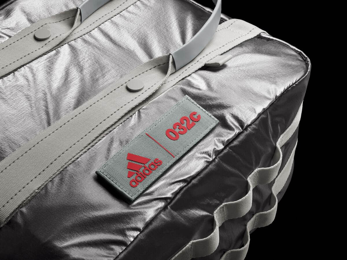 adidas x 032c GSG Mule and GSG TR, Backpack & Tote Bag: Silver Metallic Reprise