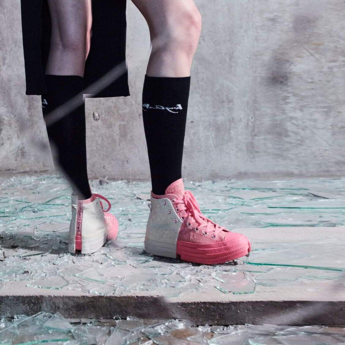 Converse x Feng Chen Wang 2-in-1 Chuck 70 white/pink & grey/grey