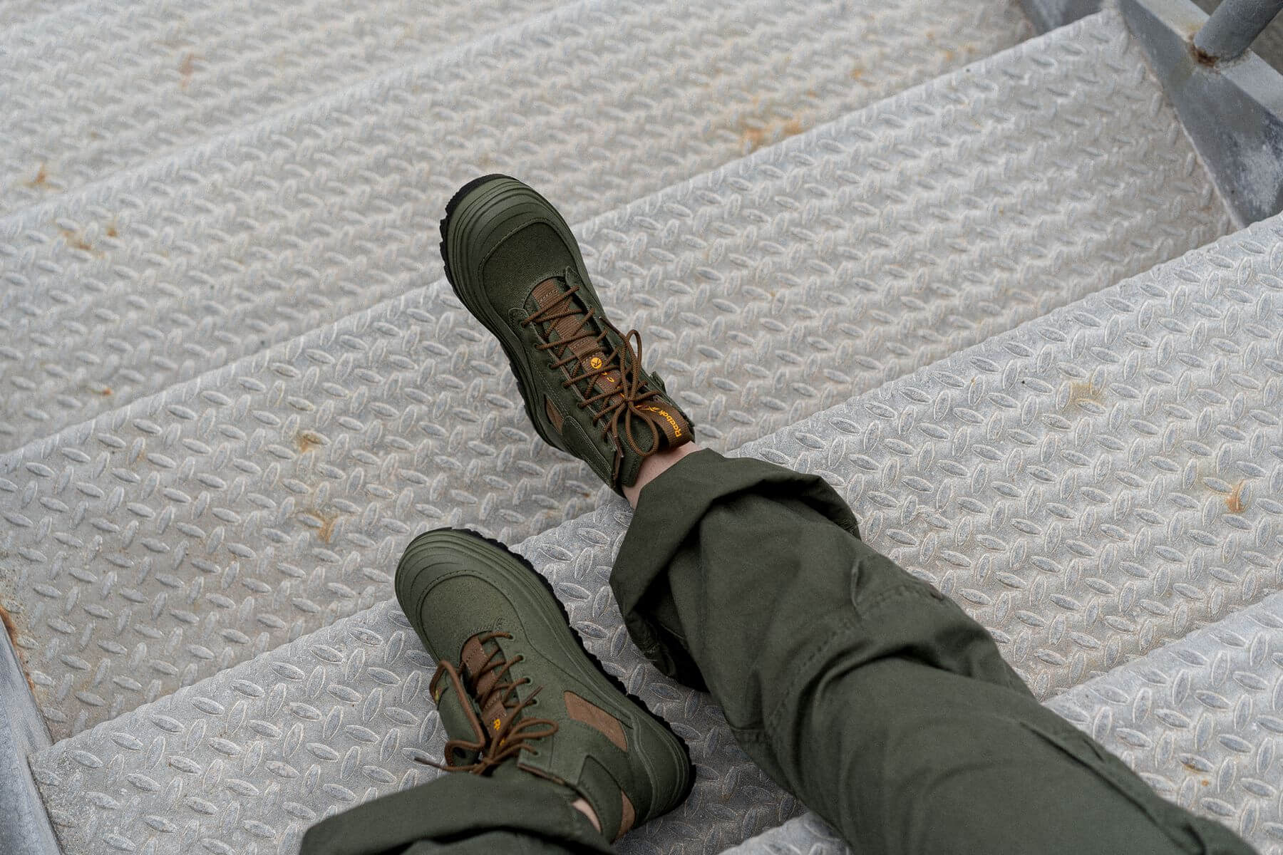 Reebok x Rothco Club C Cleated Mid tweed brown & moss green
