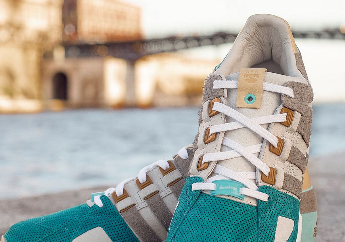 adidas Consortium x Sneakers76 - "The Bridge of the Two Seas" - EQT Guidance 93 - clear granite/light onix-gold metallic - BA9220