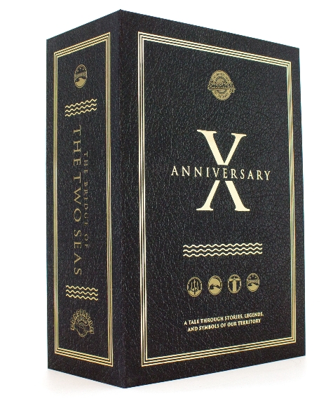 special box as a encyclopedia book - adidas Consortium x Sneakers76 - "The Bridge of the Two Seas" - EQT Guidance 93 - clear granite/light onix-gold metallic - BA9220