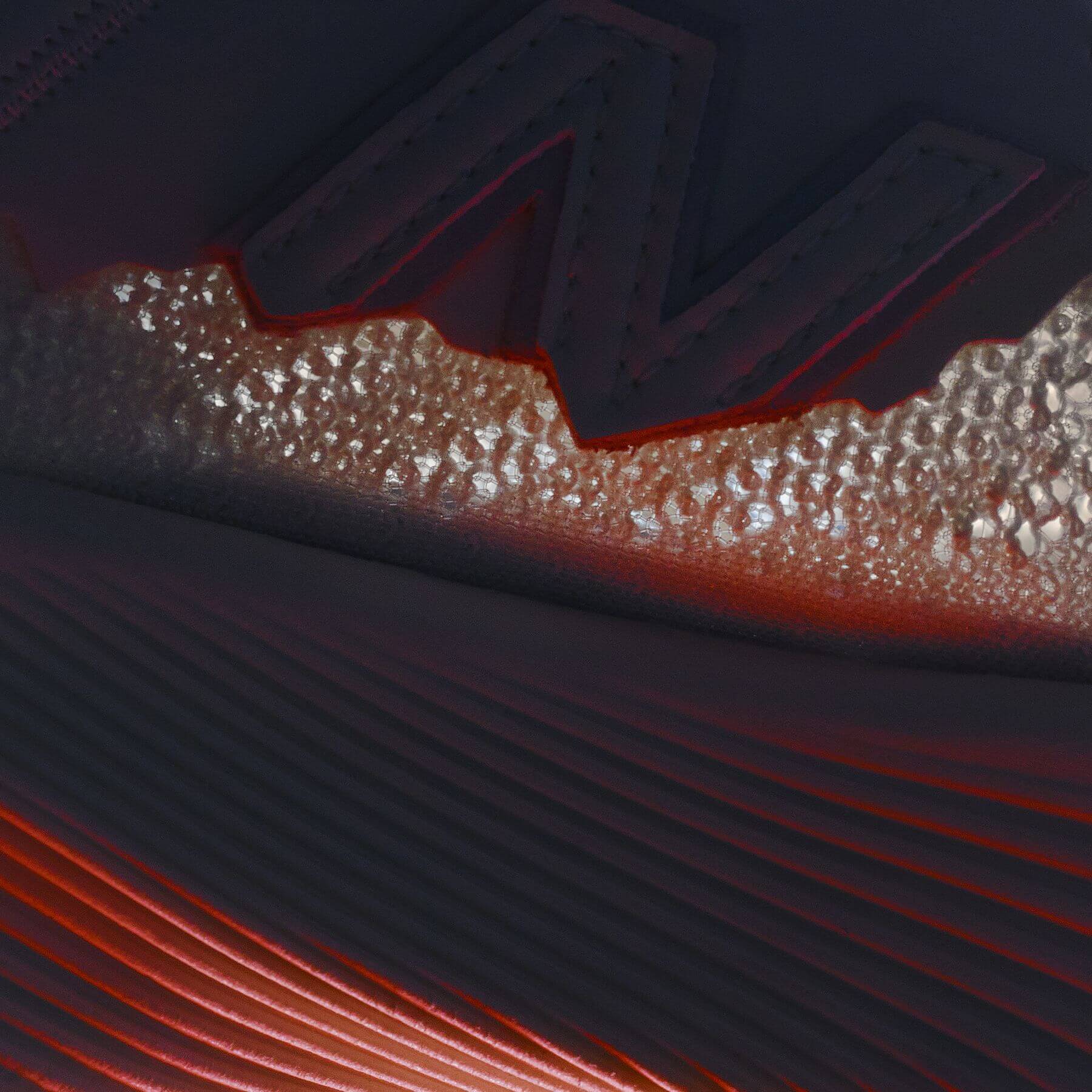 details of the New Balance Tokyo Design Studio x Stone Island FuelCell RC Elite v2 - angora/mars red - MSRCELTD