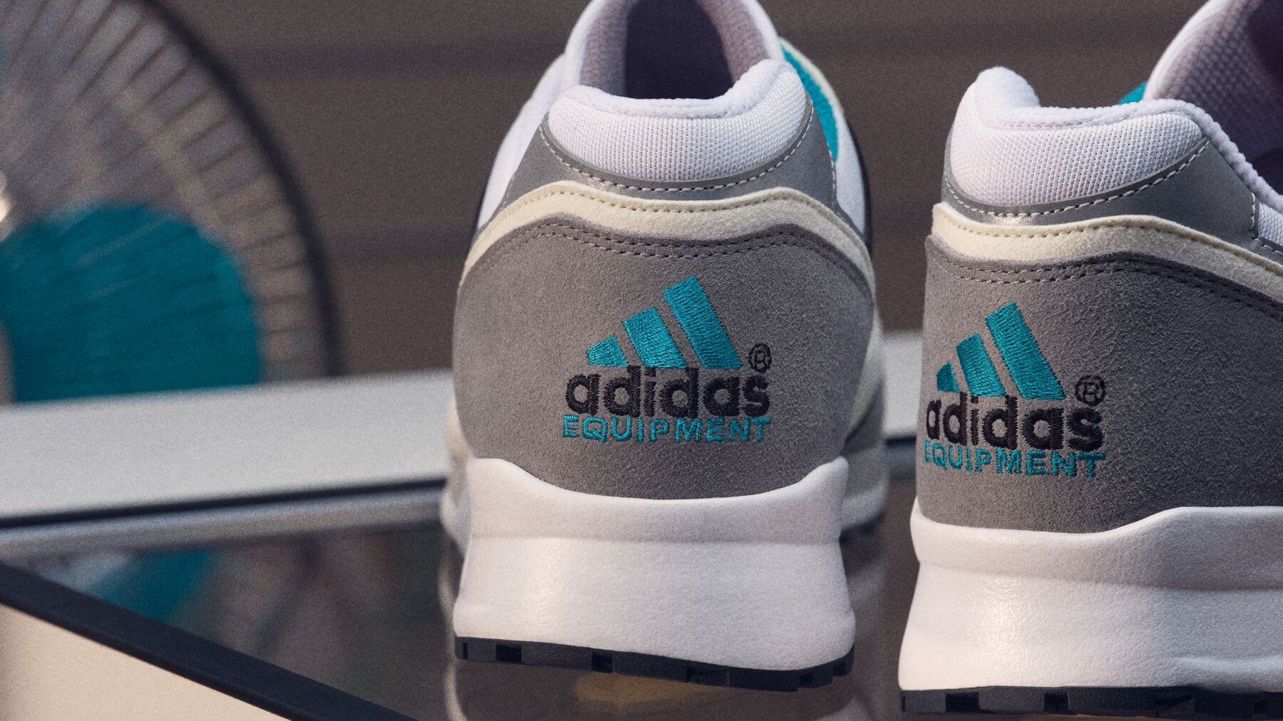 detail foto, fersenbereich, gesticktes adidas EQT Logo - adidas Equipment CSG 91
