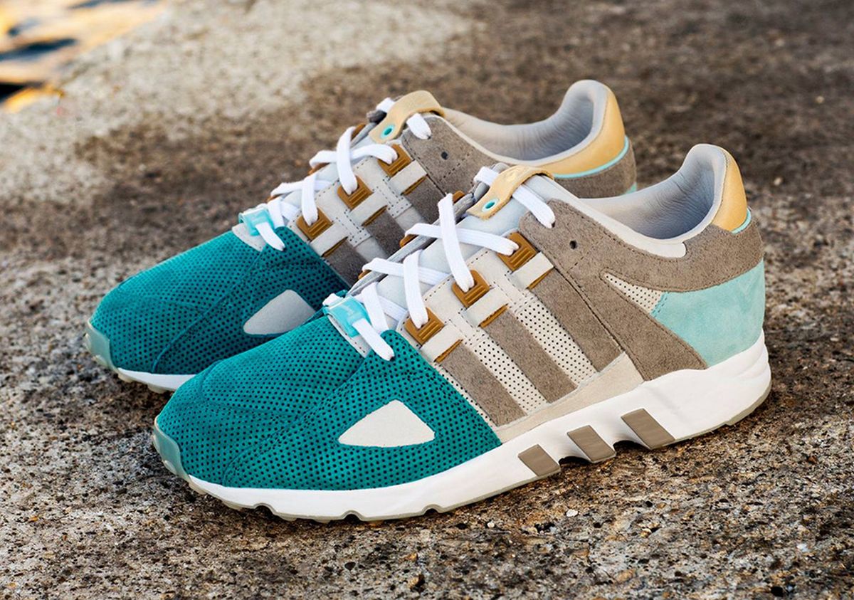 adidas Consortium x Sneakers76 - "The Bridge of the Two Seas" - EQT Guidance 93 - clear granite/light onix-gold metallic - BA9220