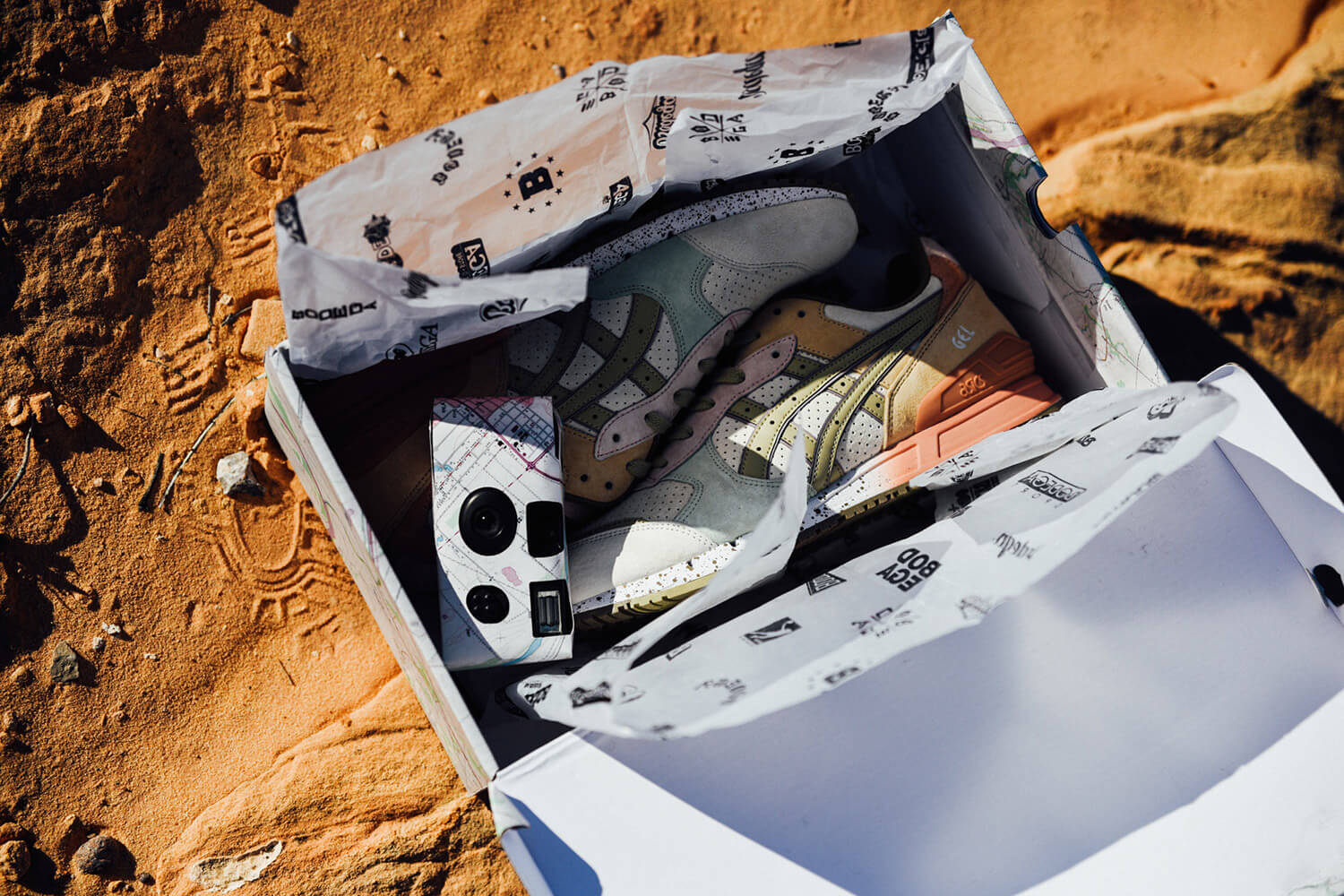 ASICS x Bodega - Gel-Classic - "On The Road" - cream/pink-orange - H50JK-0170