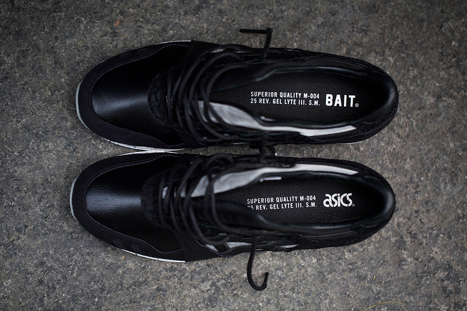 ASICS x BAIT - Gel-Lyte III - "Nightmare" - black/silver - H53SK-9090