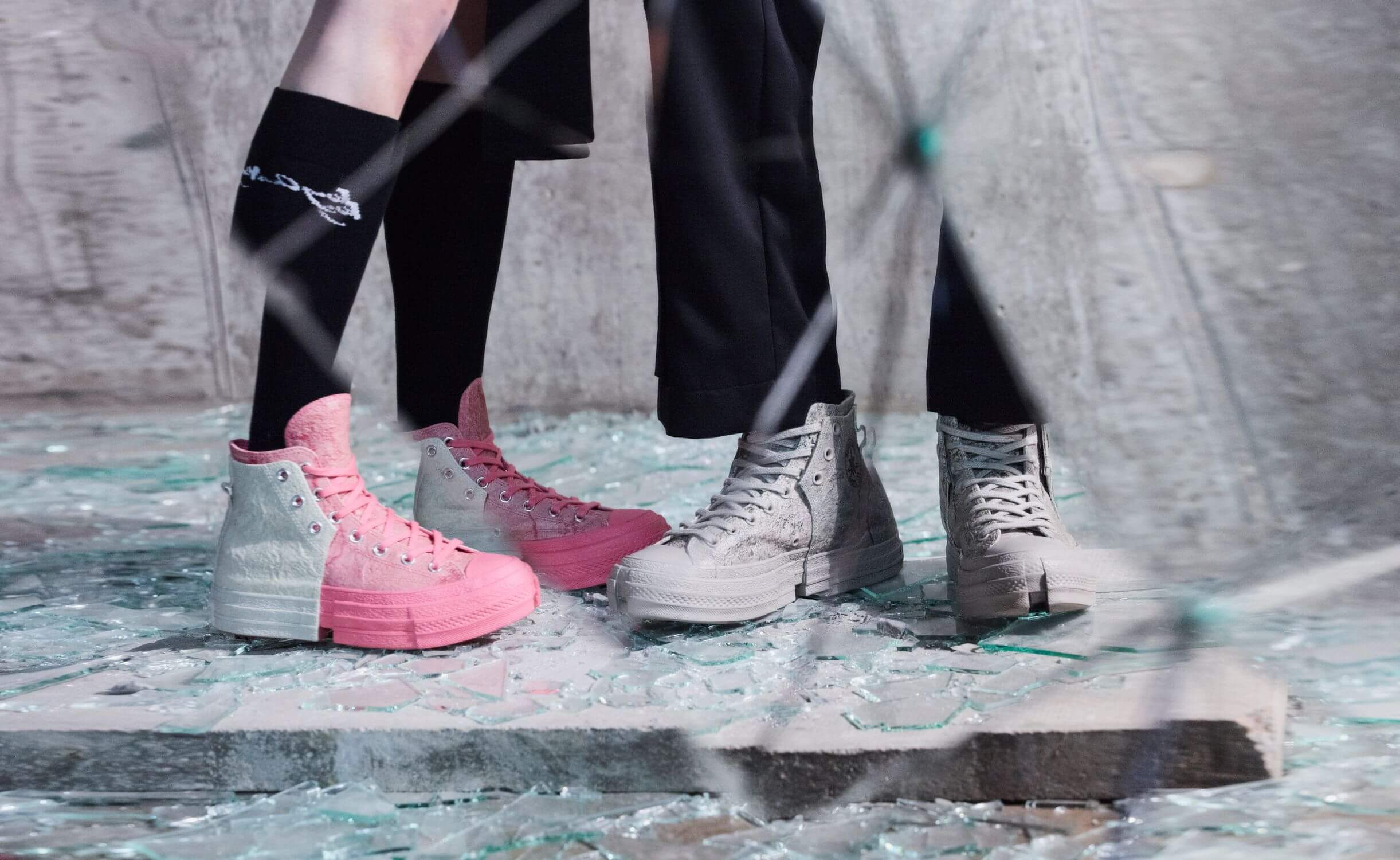 Converse x Feng Chen Wang - 2-in-1 Chuck 70 - pink/white & grey/grey - 171837C & 171838C