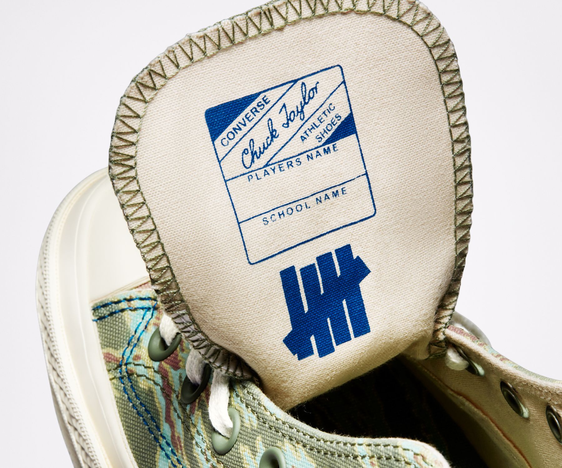 inside tongue details - Undefeated Chuck 70 collab