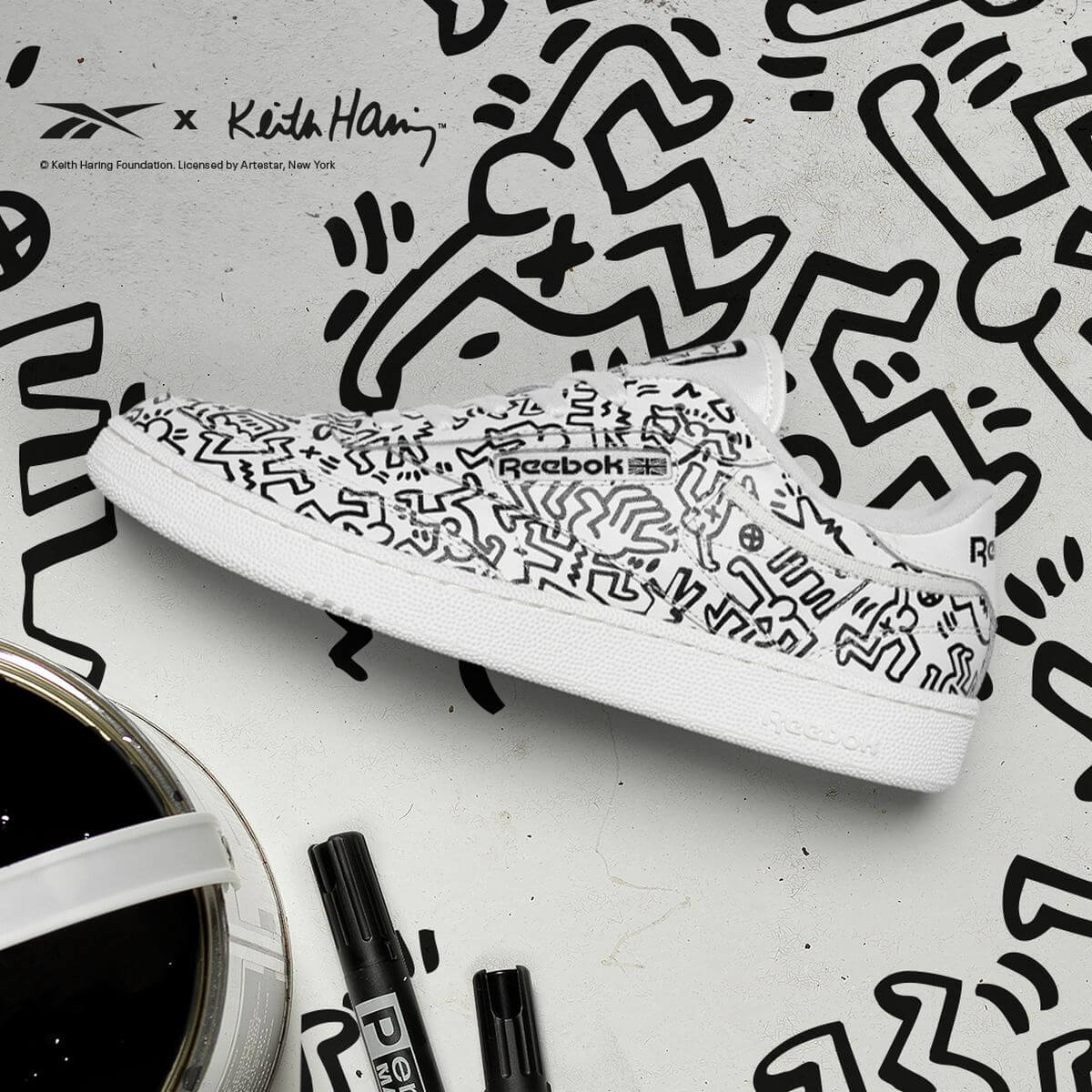 Reebok x Keith Haring - Club C - chalk/pure grey 8/chalk - GZ1458