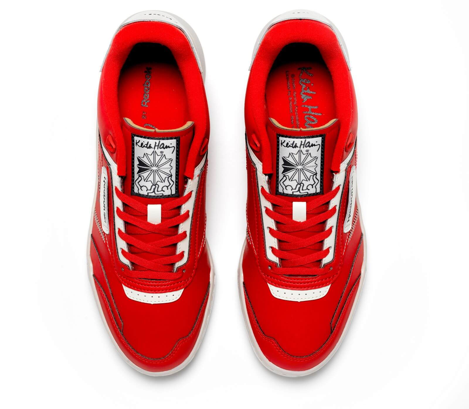 top view: Reebok x Keith Haring - Club C Legacy - instinct red/chalk/instinct red - GZ1459