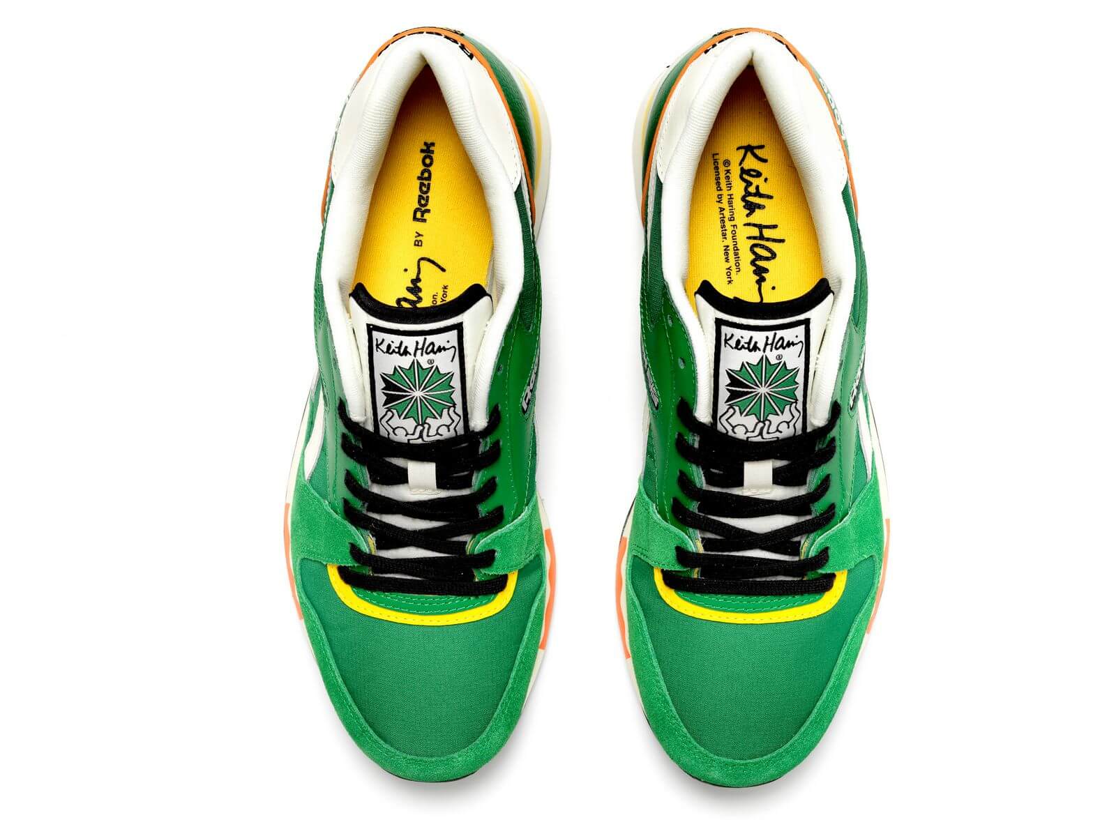 top view: Reebok x Keith Haring - GL 6000 - glen green/chalk/glen green