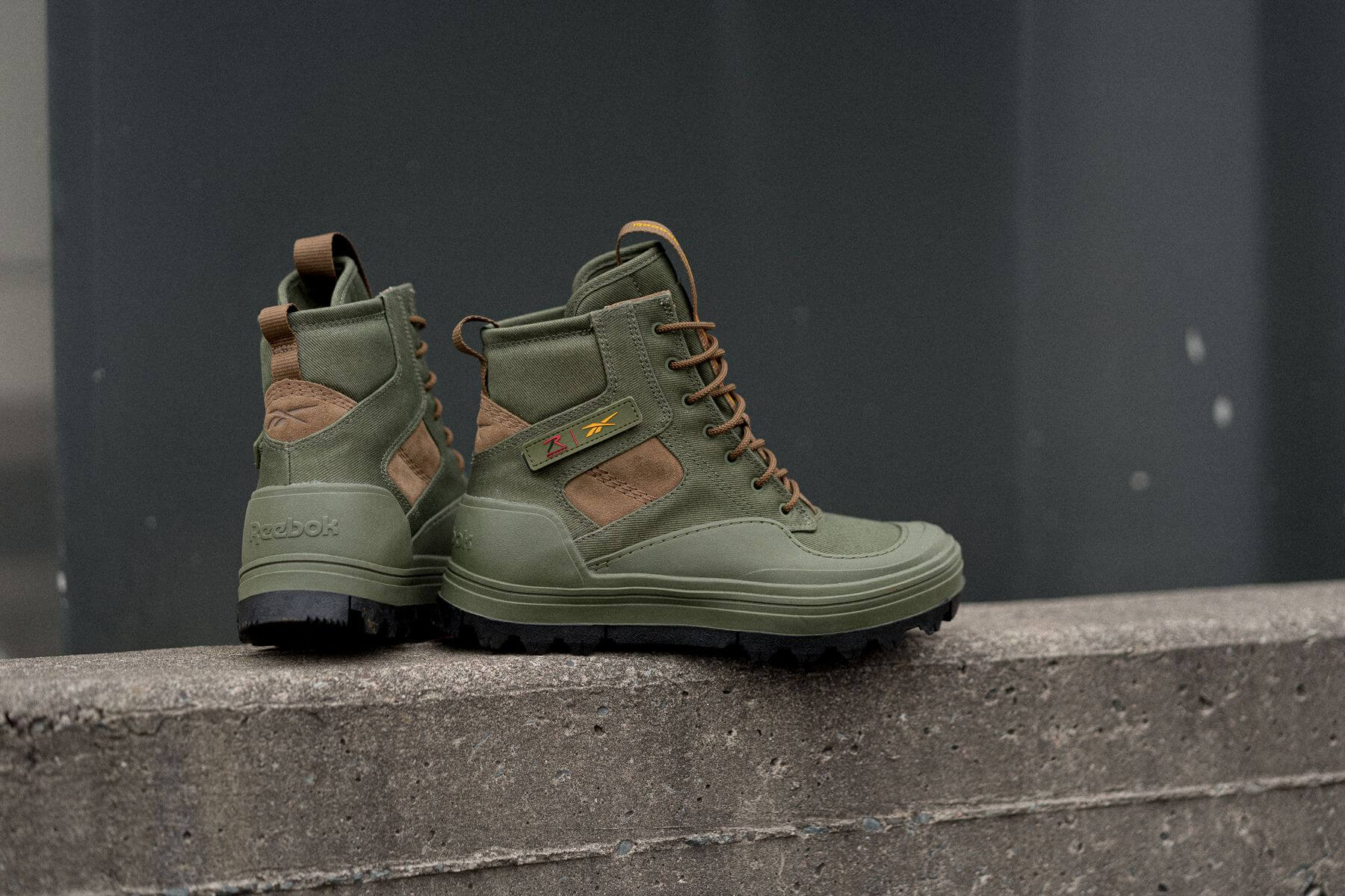 Reebok x Rothco - Club C Cleated Mid - moss green/just brown/core black - GY8059