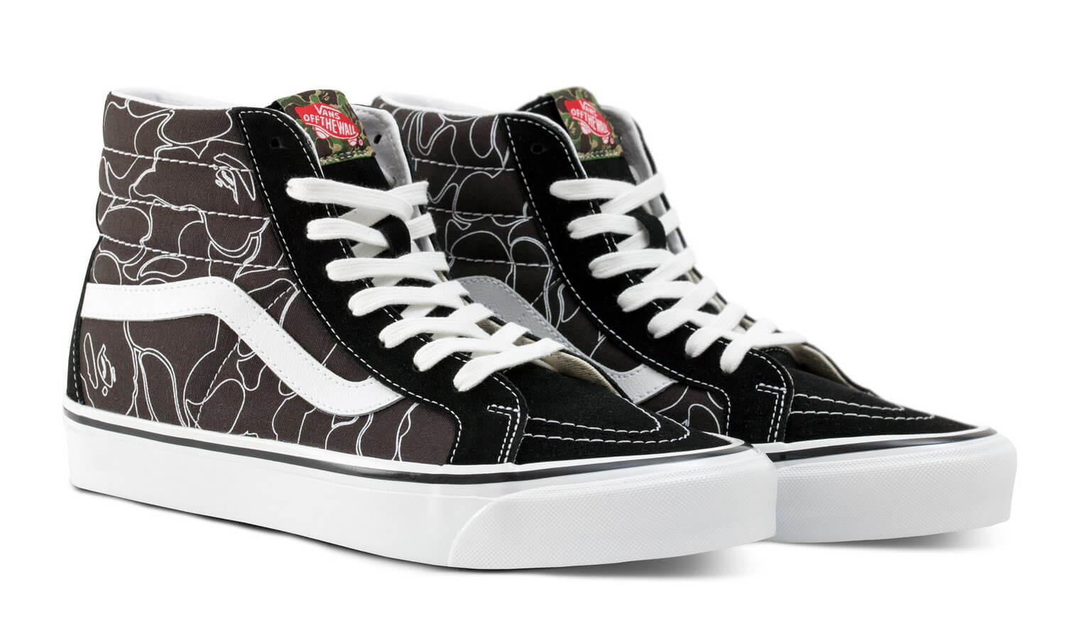 Vans x BAPE - Sk8-Hi 38 DX - black/white - VN0A38GF7BG