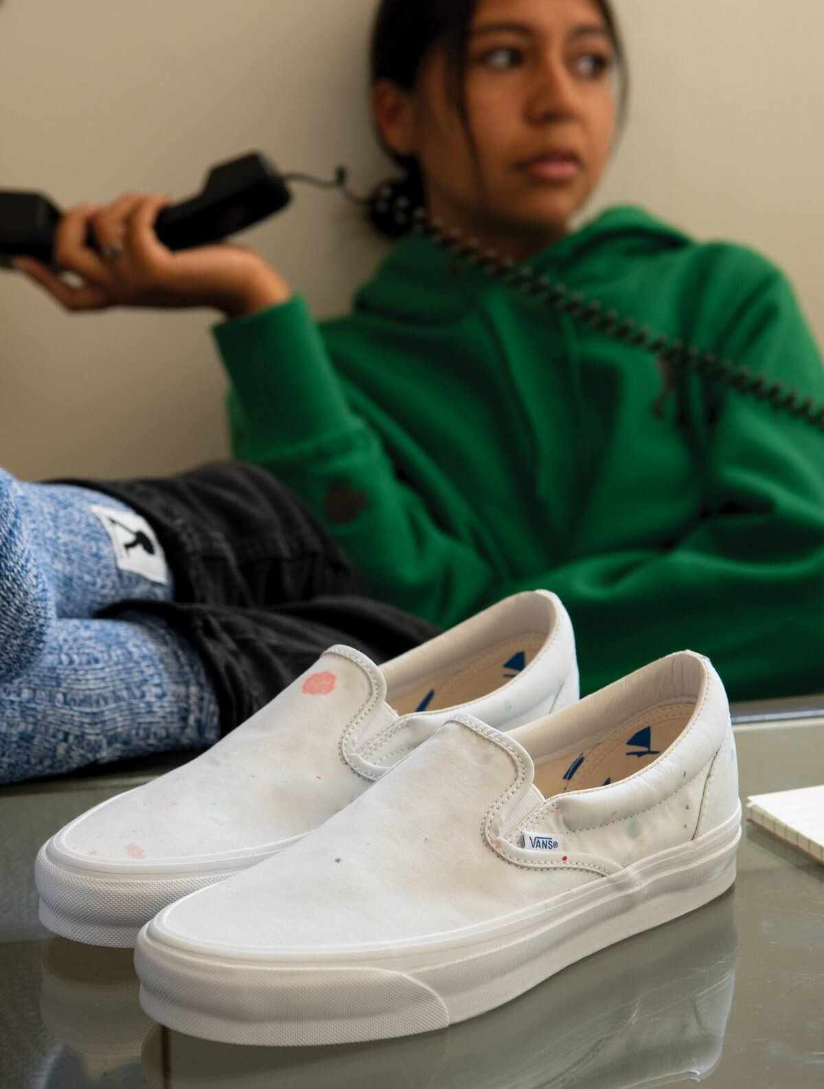 Vans Vault x Geoff McFetridge OG Classic Slip-On - Transcentcoastal Fog - VN0A45JK92R1
