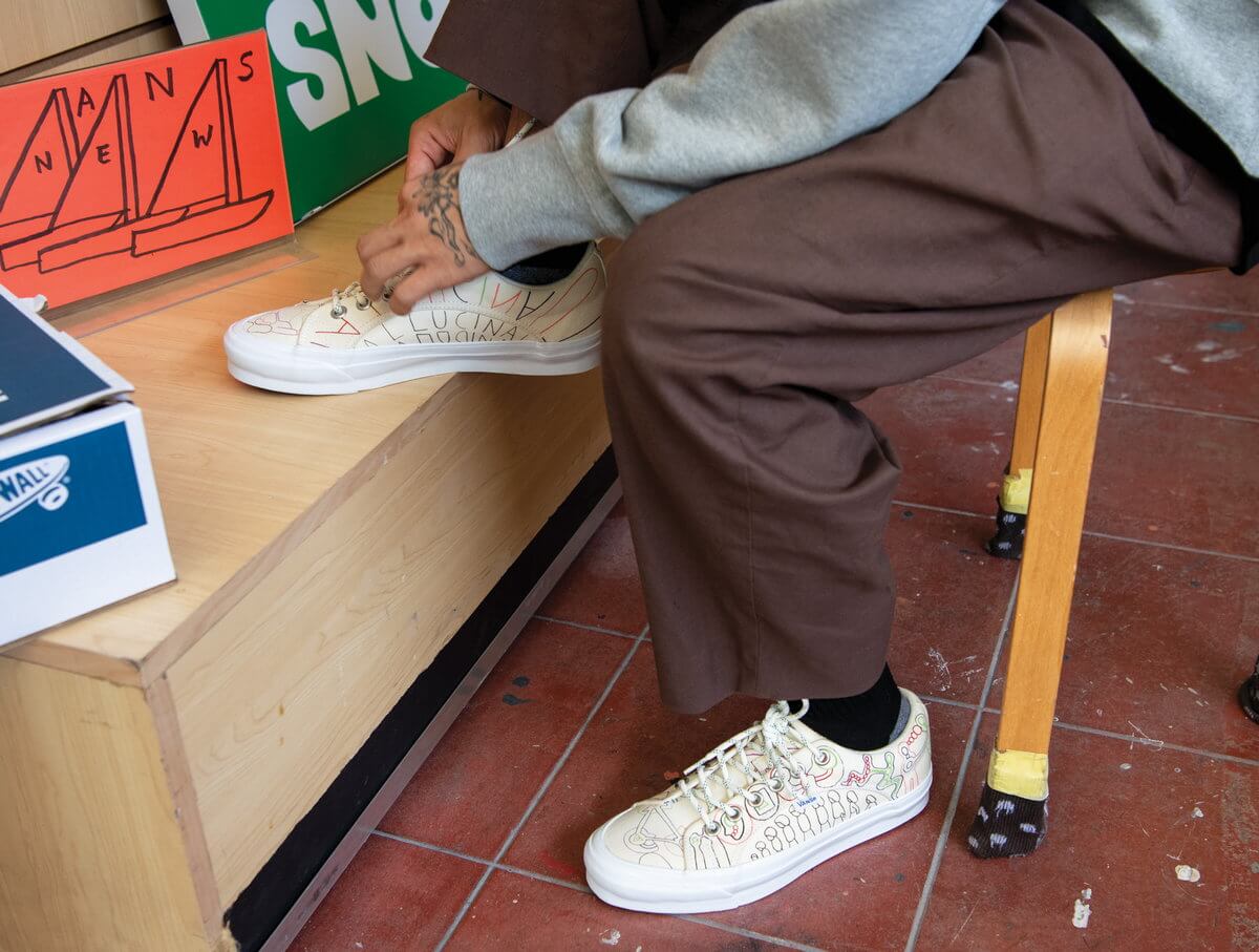 Vans Vault x Geoff McFetridge Capsule Collection feat. OG Authentic LX, Slip-On LX, Style 38 NS & Lampin LX