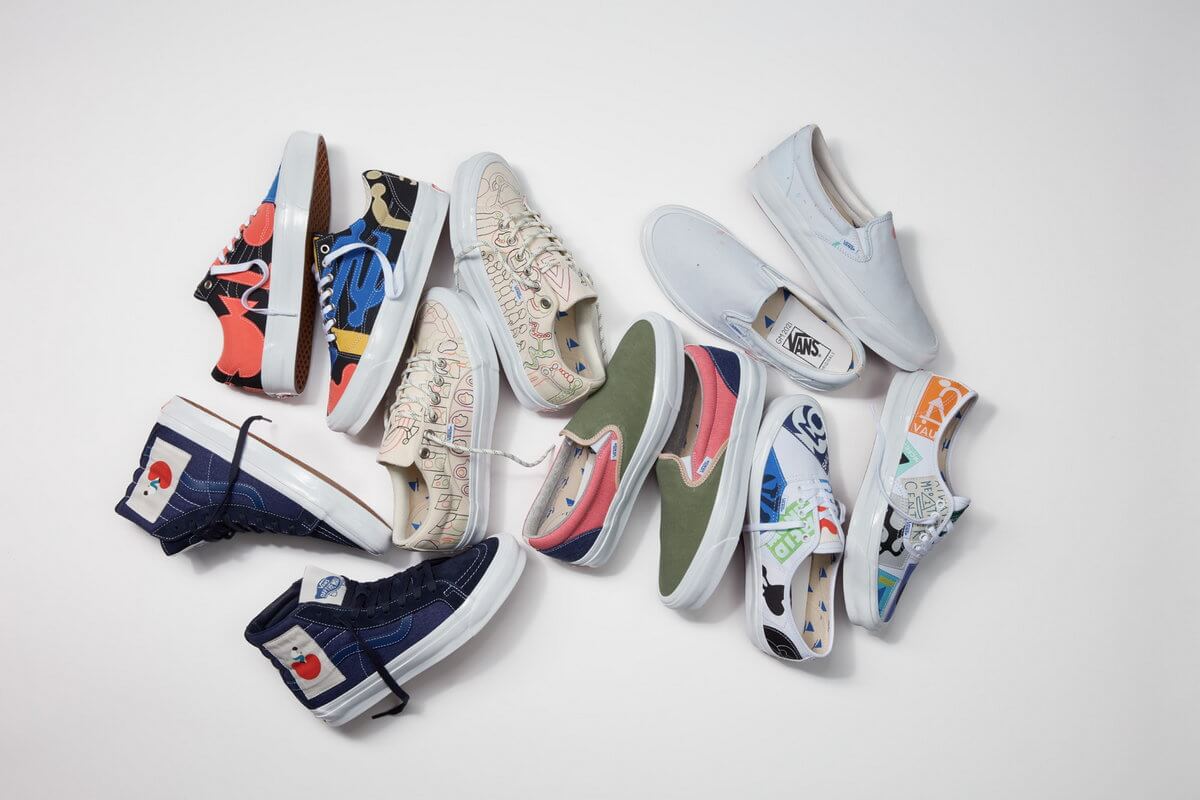 Vans Vault x Geoff McFetridge Capsule Collection feat. OG Authentic LX, Slip-On LX, Style 38 NS & Lampin LX