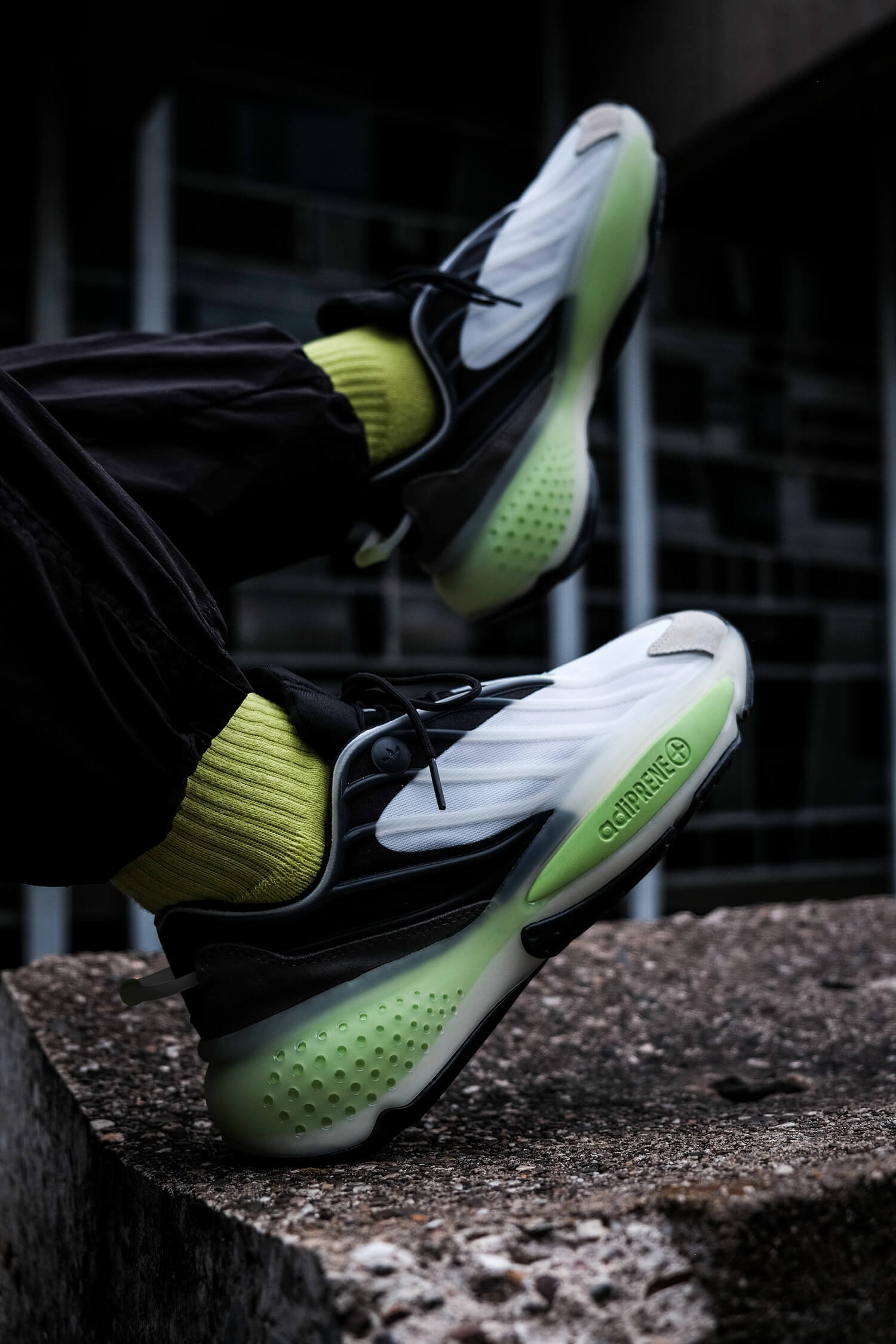 adidas Ozrah‍ adiPRENE+ white / black / yellow