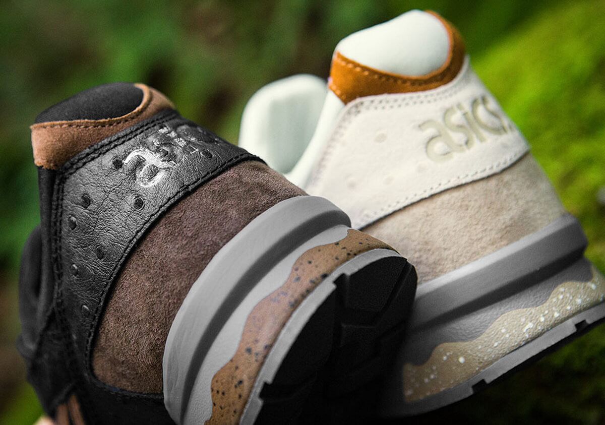 heel details of the ASICS - Gel-Lyte V - "Tartufo Pack"