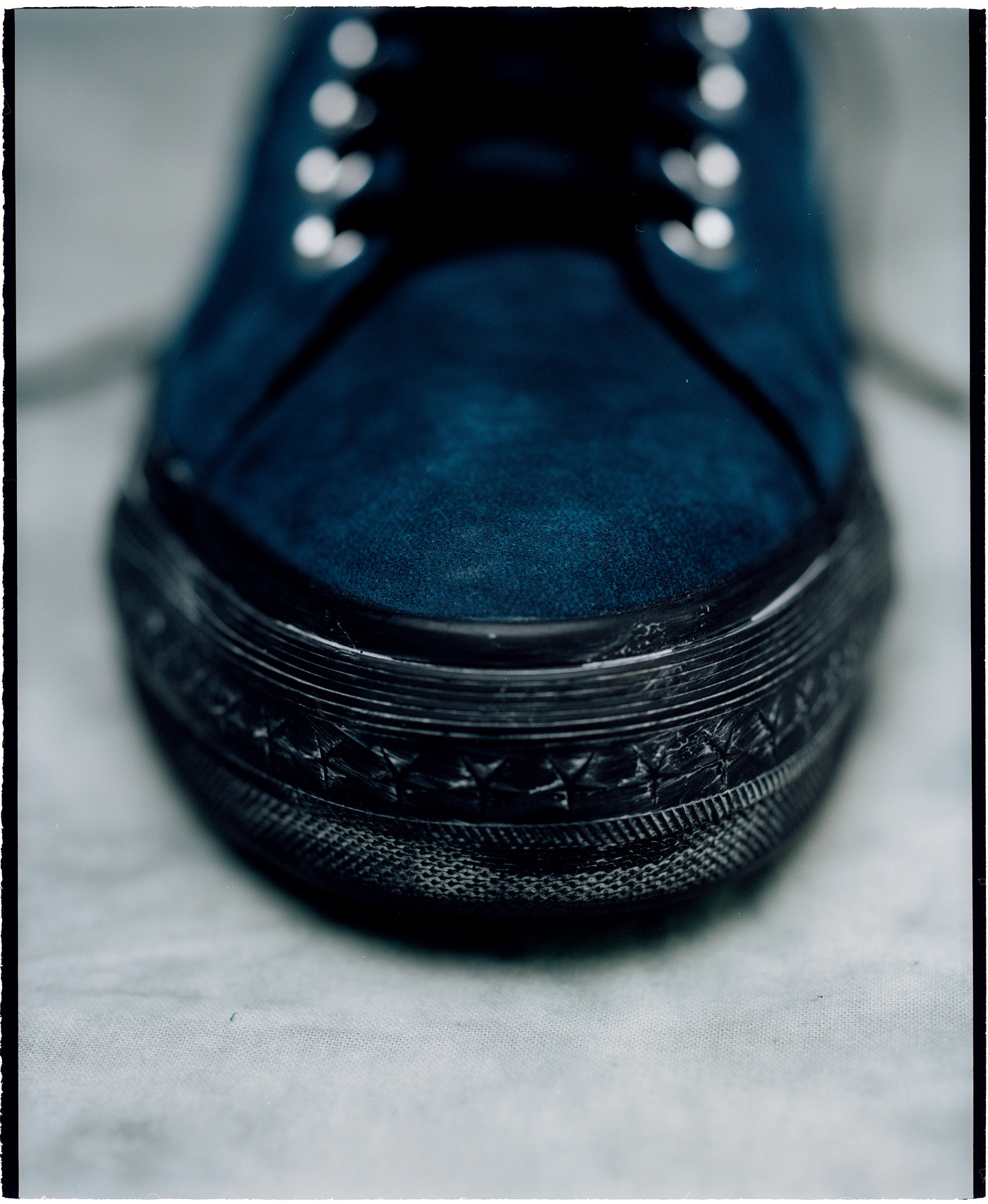 close up toe-box: Converse x thisisneverthat - One Star - poseidon/black/poseidon - 172394C