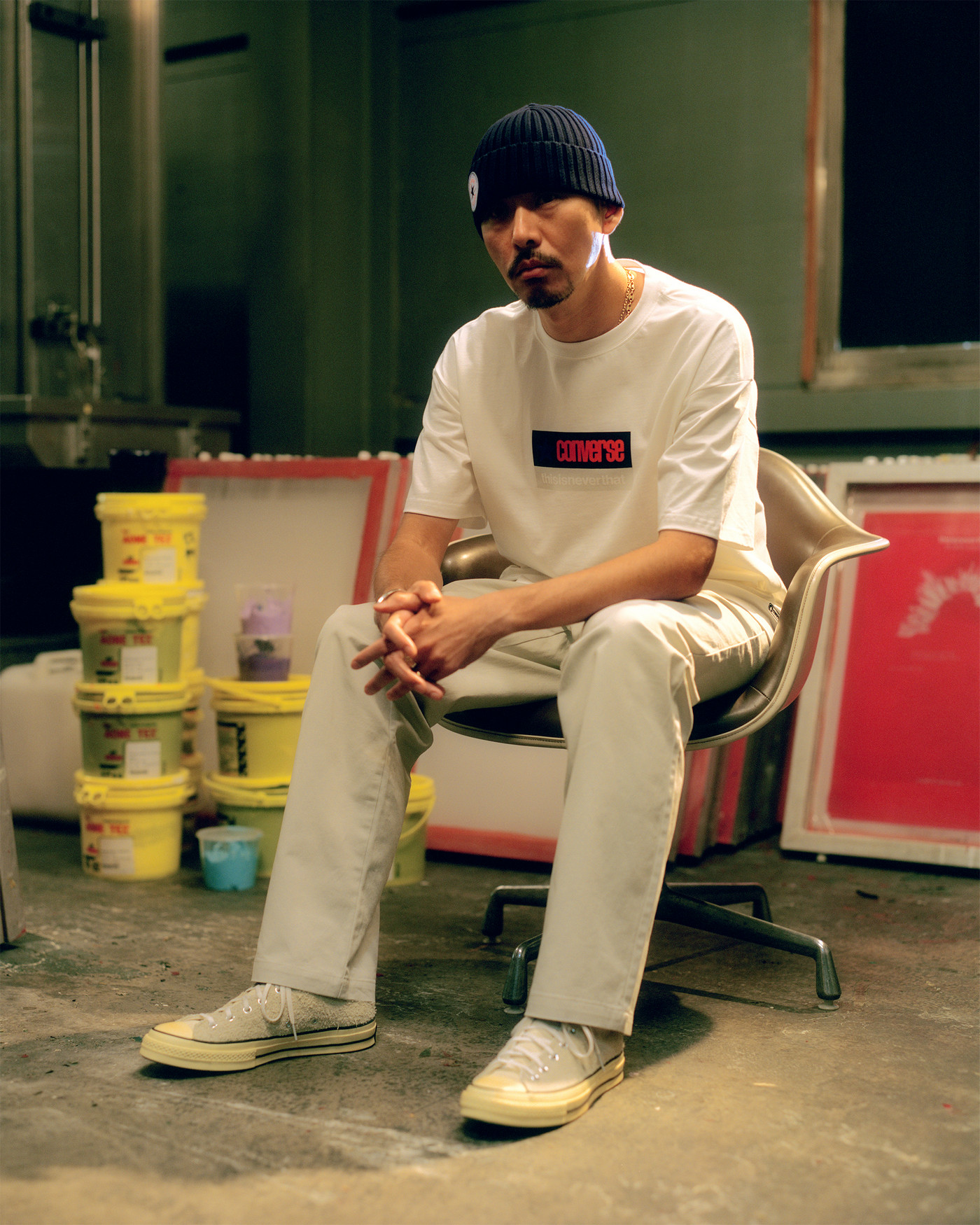 on feet - Converse x thisisneverthat - Chuck 70 - lemon icing/pastel yellow - 172395C