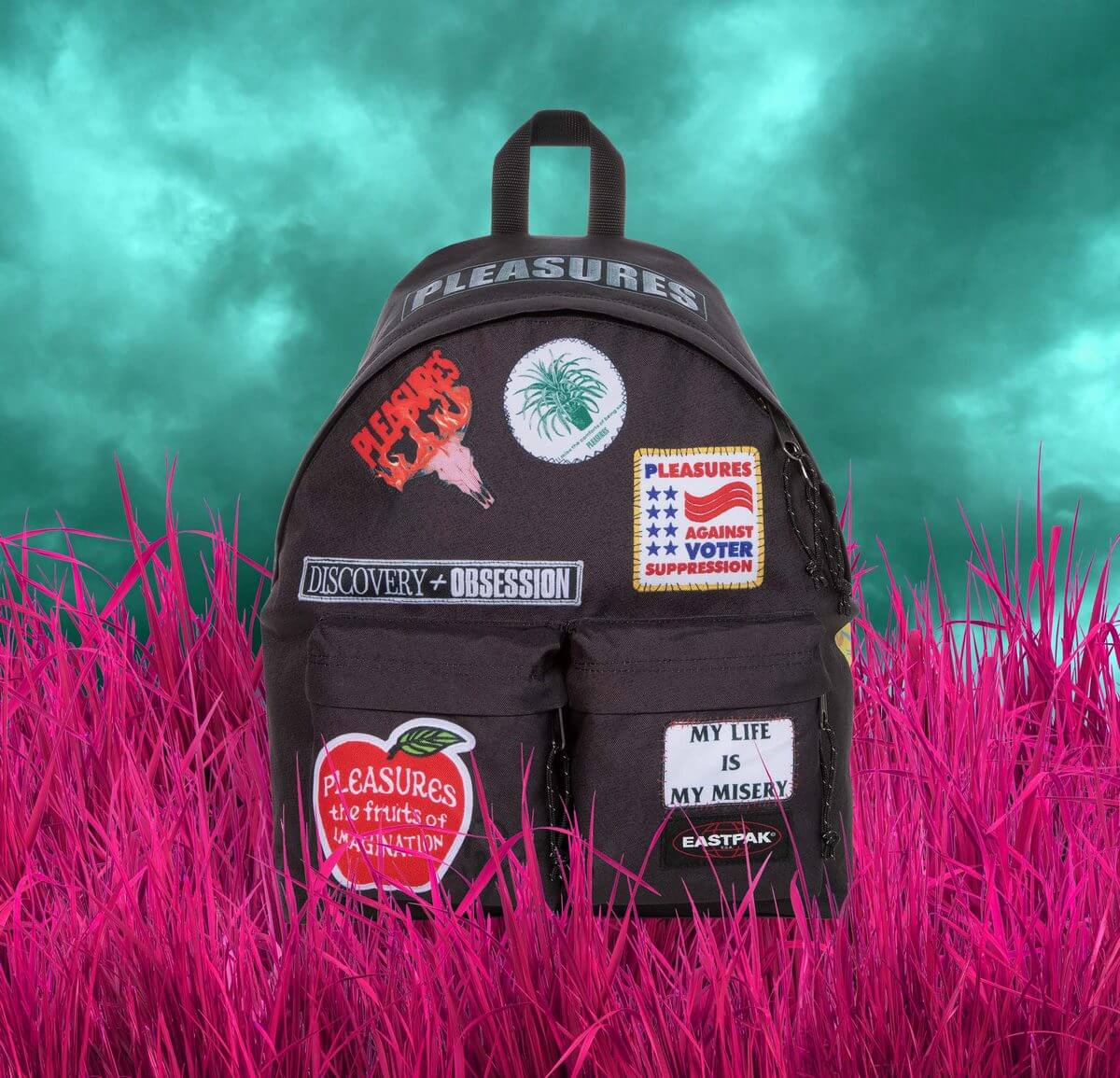 Eastpak x Pleasures Collection feat. Padded Pak’r Backpack, Kerr Messenger Bag & Rusher Mini Bag