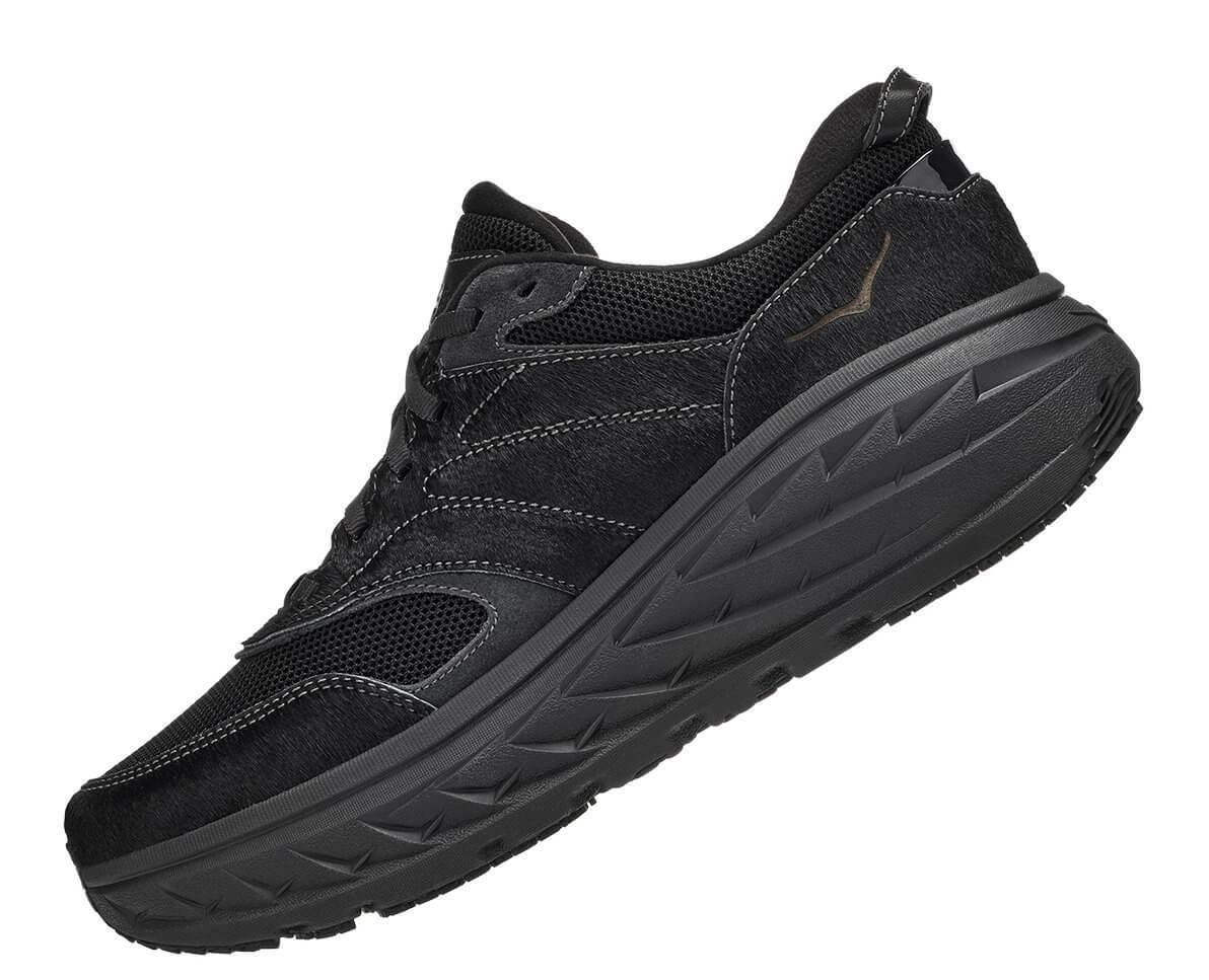 HOKA ONE ONE x Engineered Garments Bondi L (leopard, croc, black & taupe cow hair)