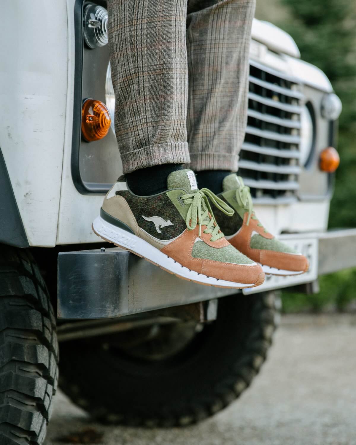 on feet: KangaROOS x Harris Tweed - Coil R2 - "Traditions Pack / Tweed" - 47511-8083
