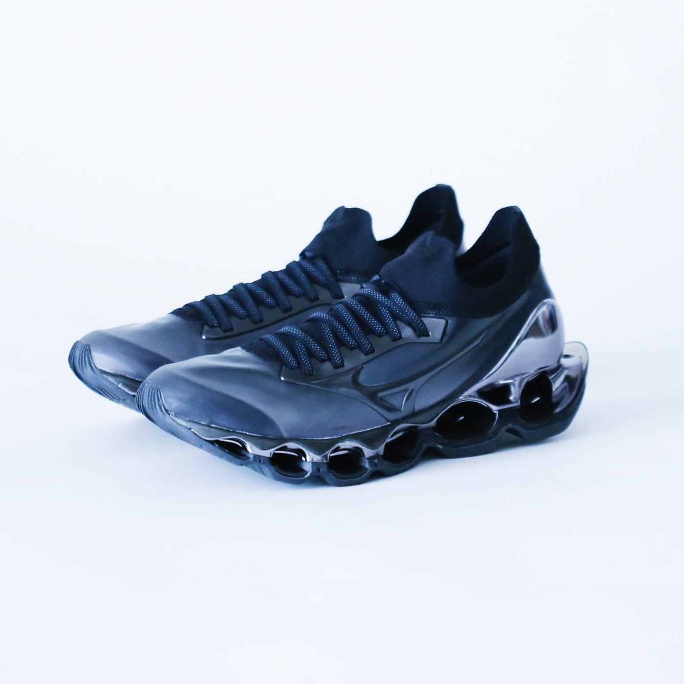 Mizuno x Hajime Sorayama - Wave Prophecy 10 - black/black/silver - D1GA212502