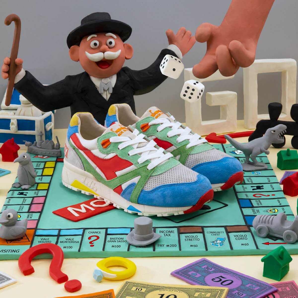 Diadora x Hasbro Collection feat. N9000 (Monopoly, Trivial Pursuit), Eclipse (Cluedo) & Intrepid (Operation)