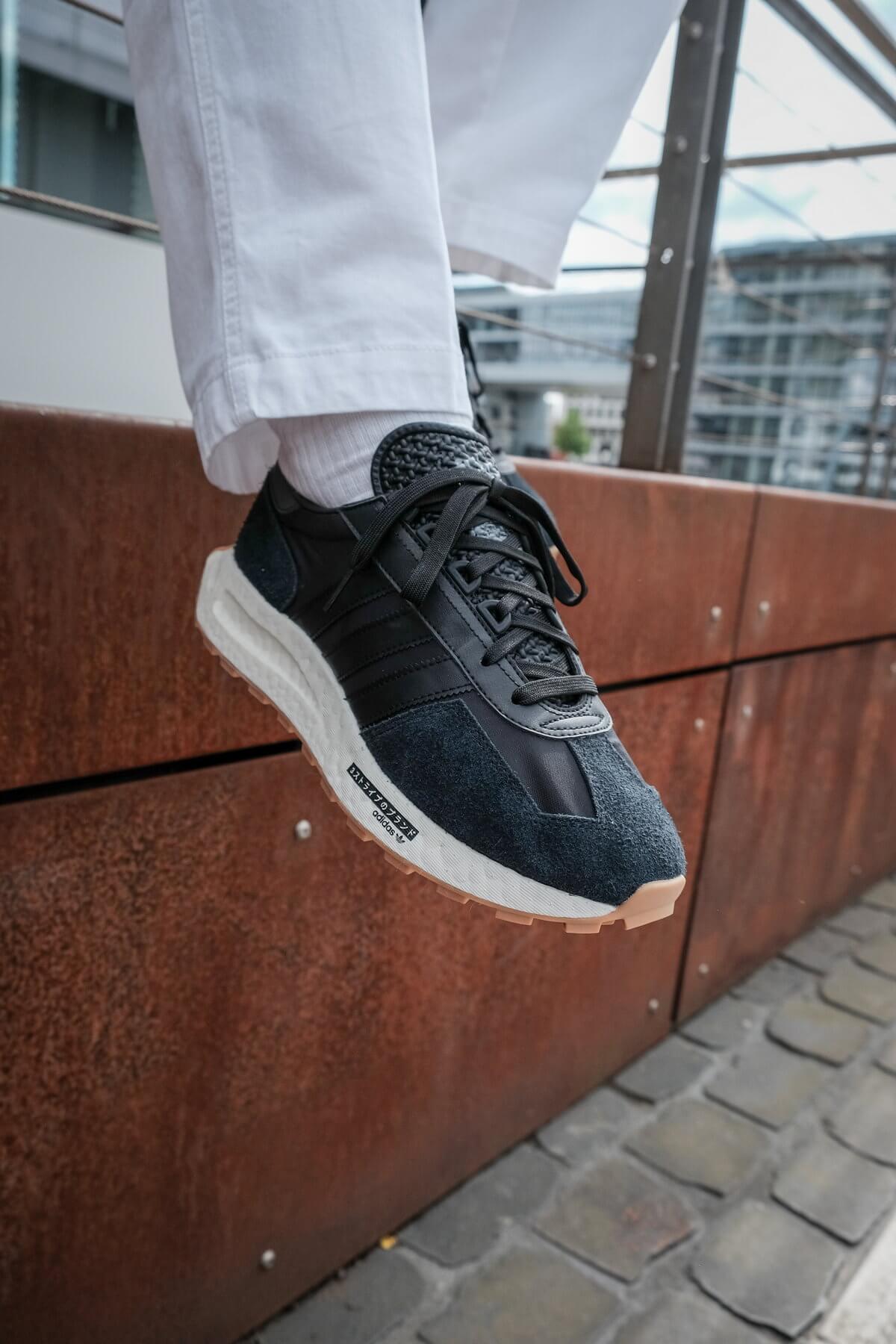 with adidas Boost Cushioning: adidas Originals - Retropy E5 - core black/core black/grey six - H03080