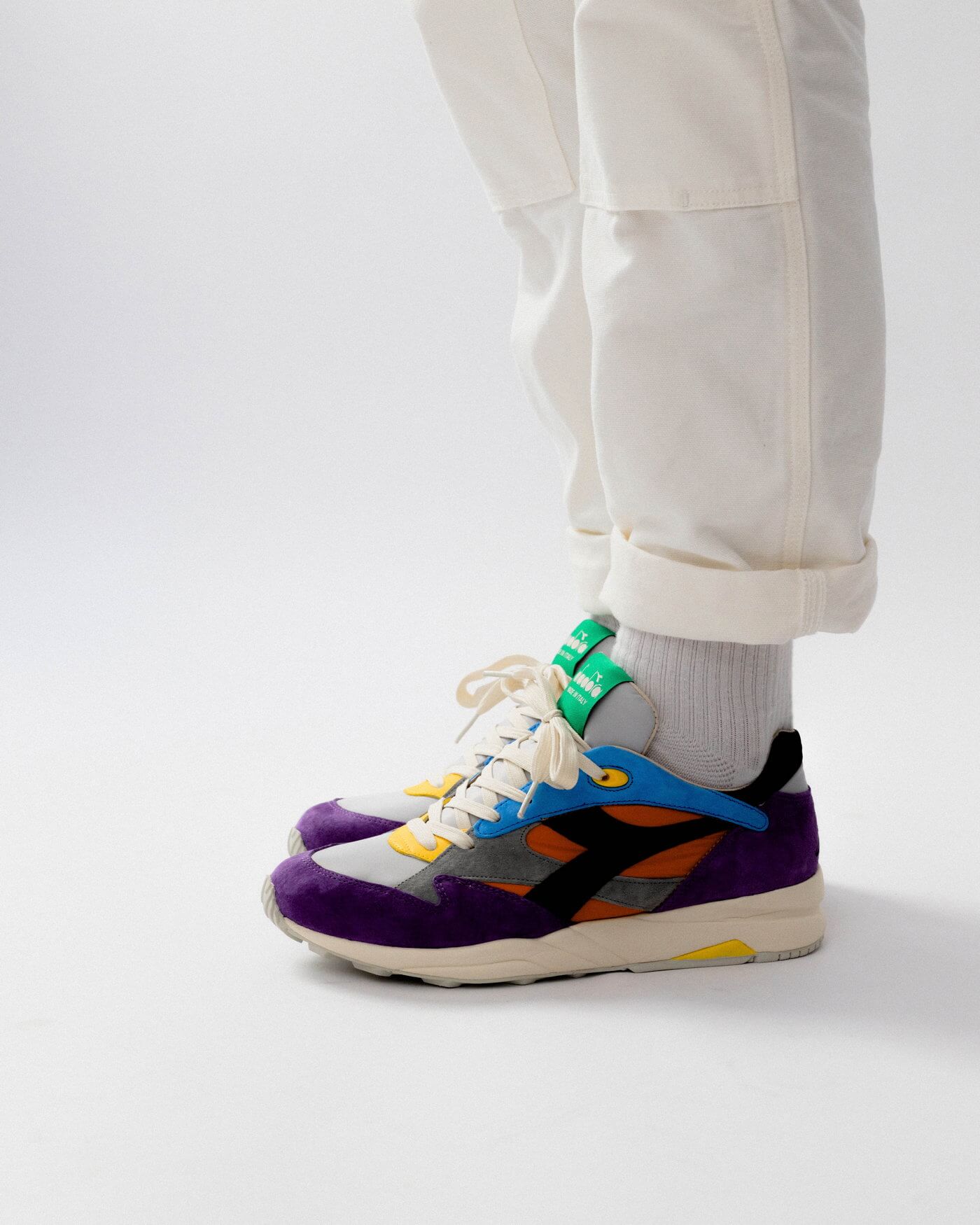 on feet: Diadora x Hasbro x LC23 Eclipse "Cluedo"