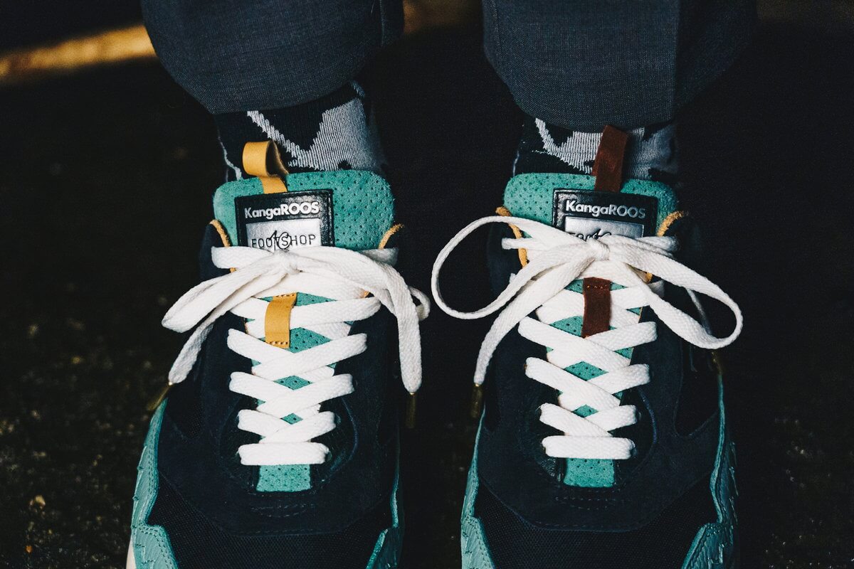 tongue details - KangaROOS x Footshop - Ultimate 3 - Nocturna