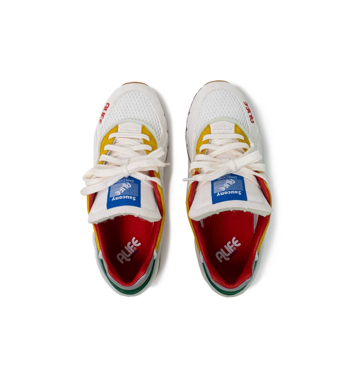 from top - Saucony x Alife - Shadow 6000 - white/multi - S70679-1
