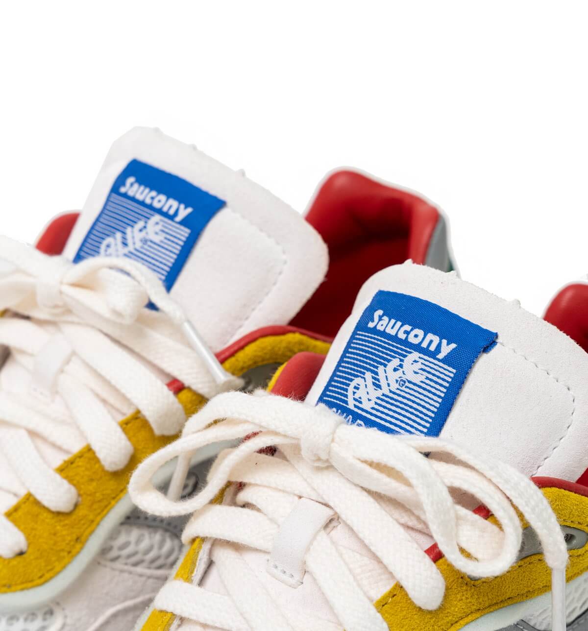 tongue details -Saucony x Alife - Shadow 6000 - white/multi - S70679-1