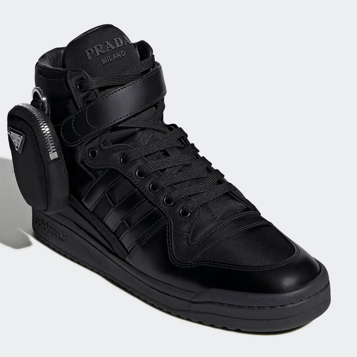adidas for Prada - Re-Nylon Collection - Forum Low - core black/core black/silver metallic - GY7040