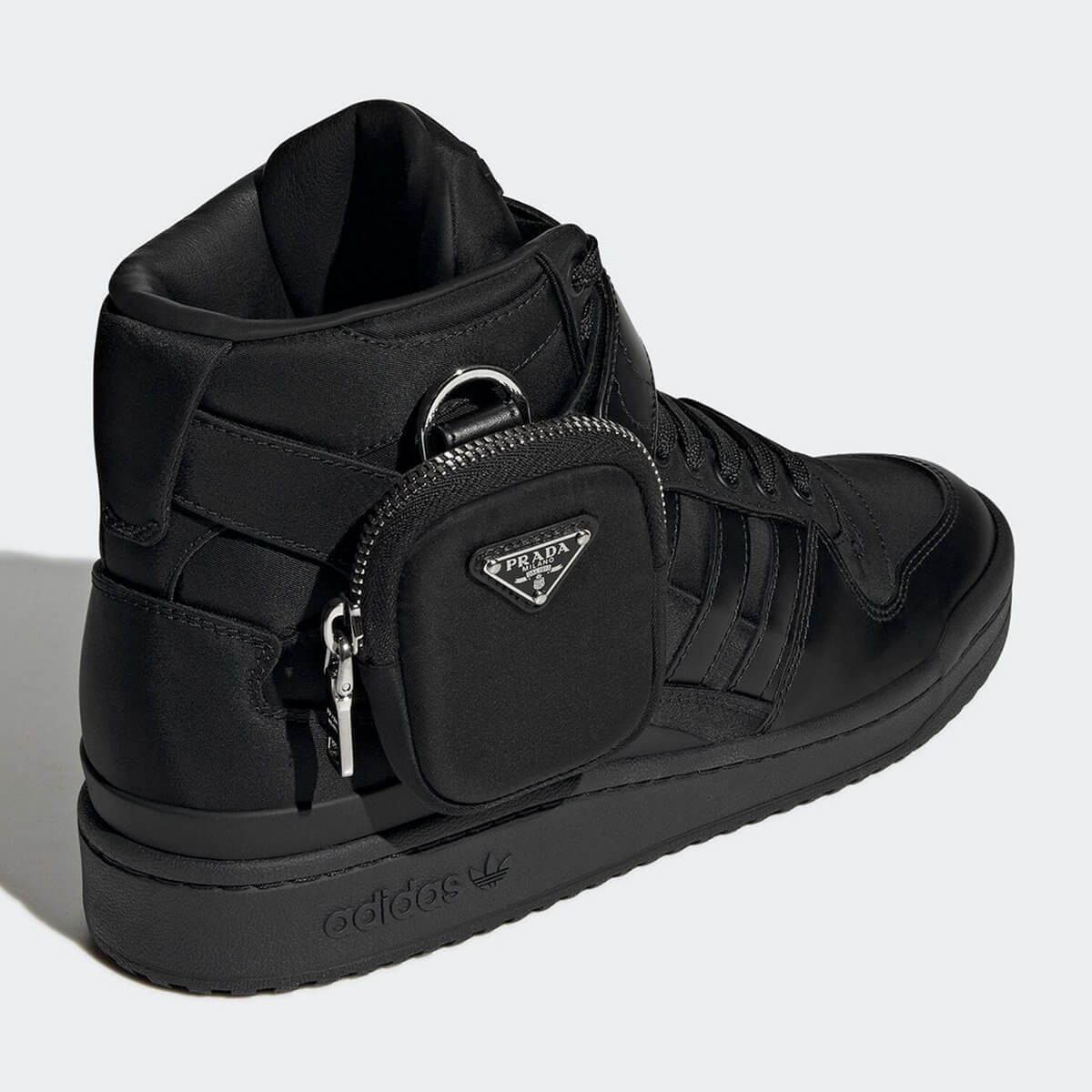 details - adidas for Prada - Re-Nylon Collection - Forum Low - core black/core black/silver metallic - GY7040