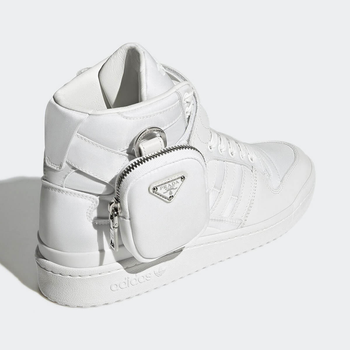 details - adidas for Prada - Re-Nylon Collection - Forum Low - white/white/silver metallic - GY7041