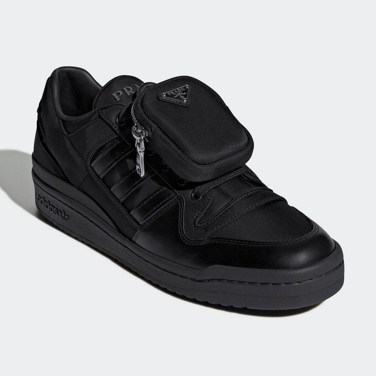 adidas for Prada - Re-Nylon Collection - Forum Low - core black/core black/silver metallic - GY7043