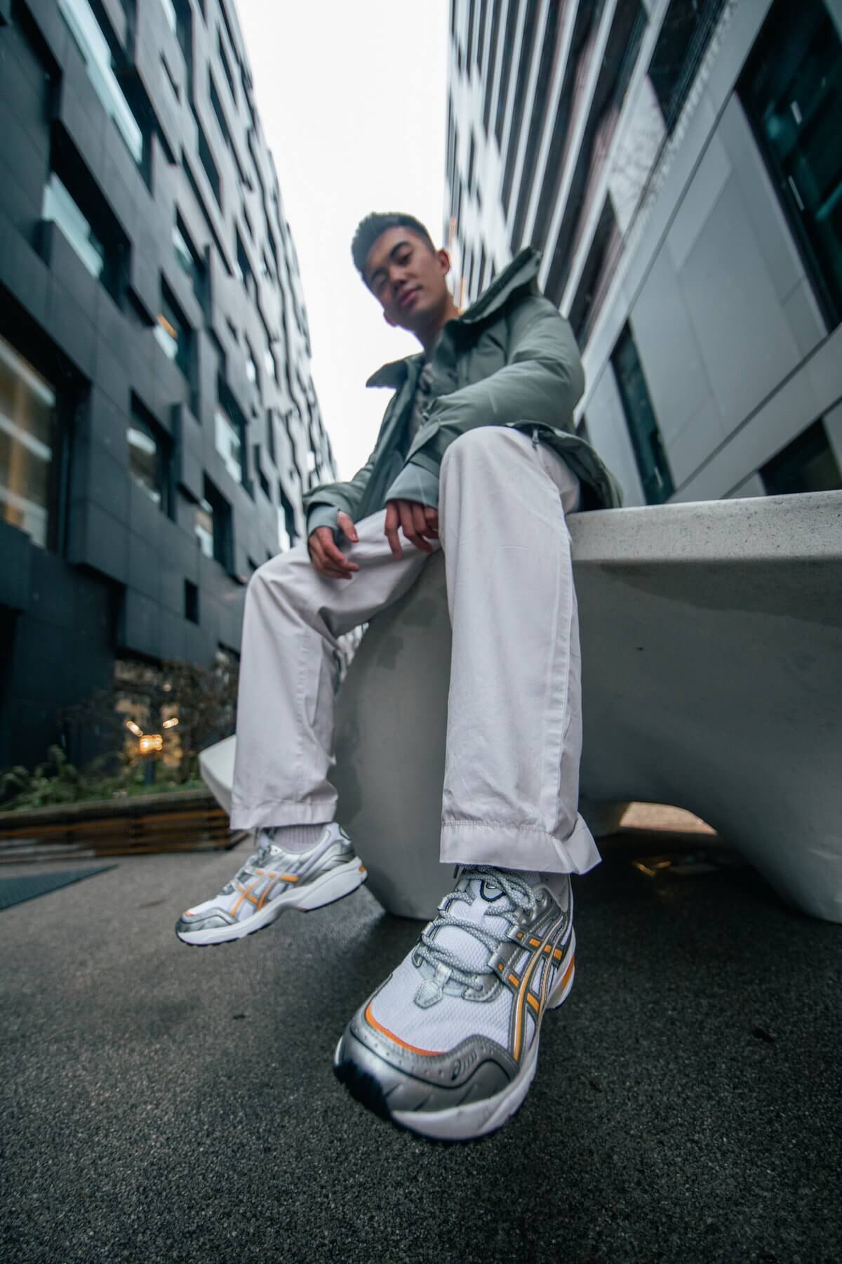 ASICS SportStyle Gel-1090 white / citrus