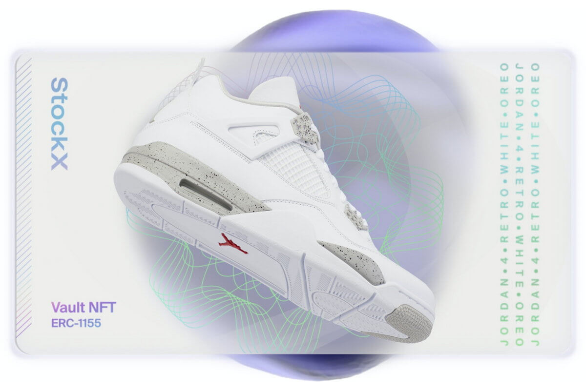 NFT Sneaker - Nike Air Jordan 4 Retro White Oreo