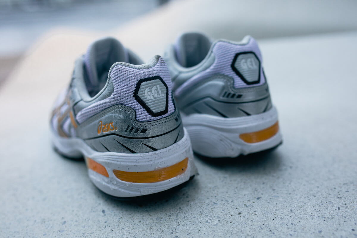 heel details - ASICS SportStyle - Gel-1090 - white/citrus - 1201A673-100