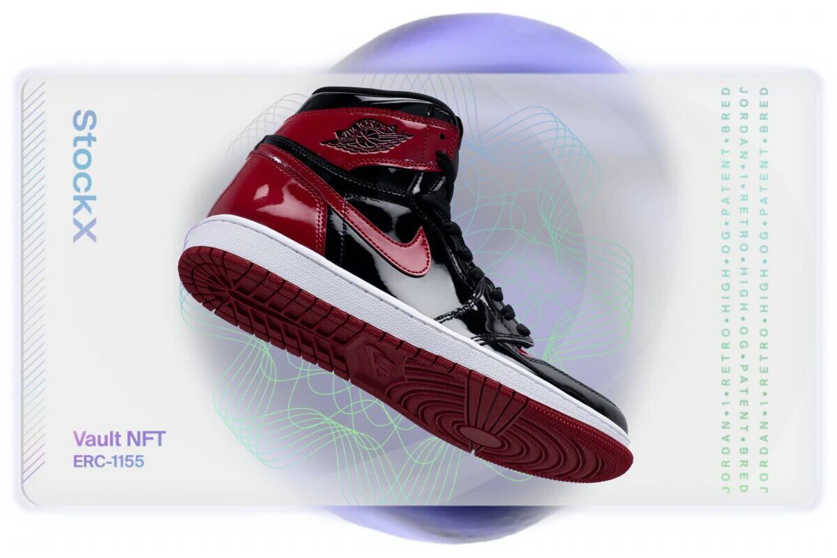 NFT Sneaker - Nike Air Jordan 1 Retro High OG Patent Bred