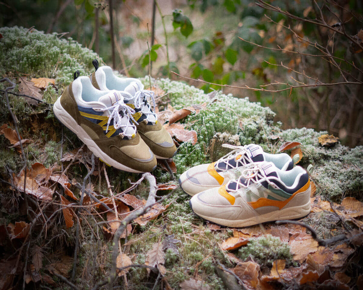 Karhu - Fusion 2.0 - "Shinrin Yoku" - Dark Olive / Cress Green (F804127) & Asparagus / Celadon Green (F804126)