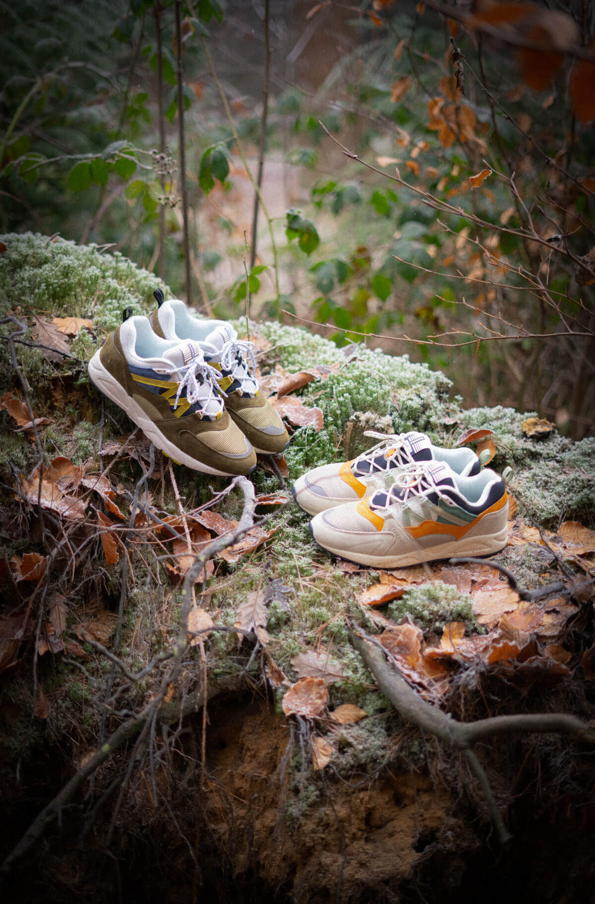 Karhu Fusion 2.0 „Shinrin Yoku“ Asparagus / Celadon Green & Dark Olive / Cress Green