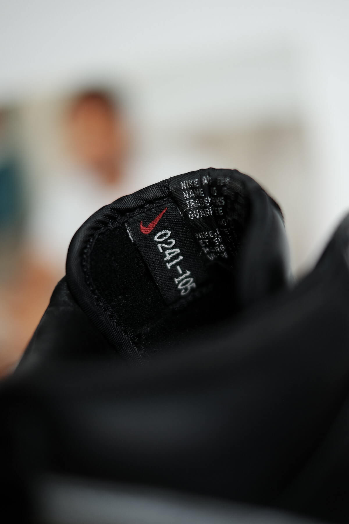 inside tongue detail - Nike x N.E.R.D - Dunk Hi - Artist Series - black/metallic silver/varsity red - 308418-001
