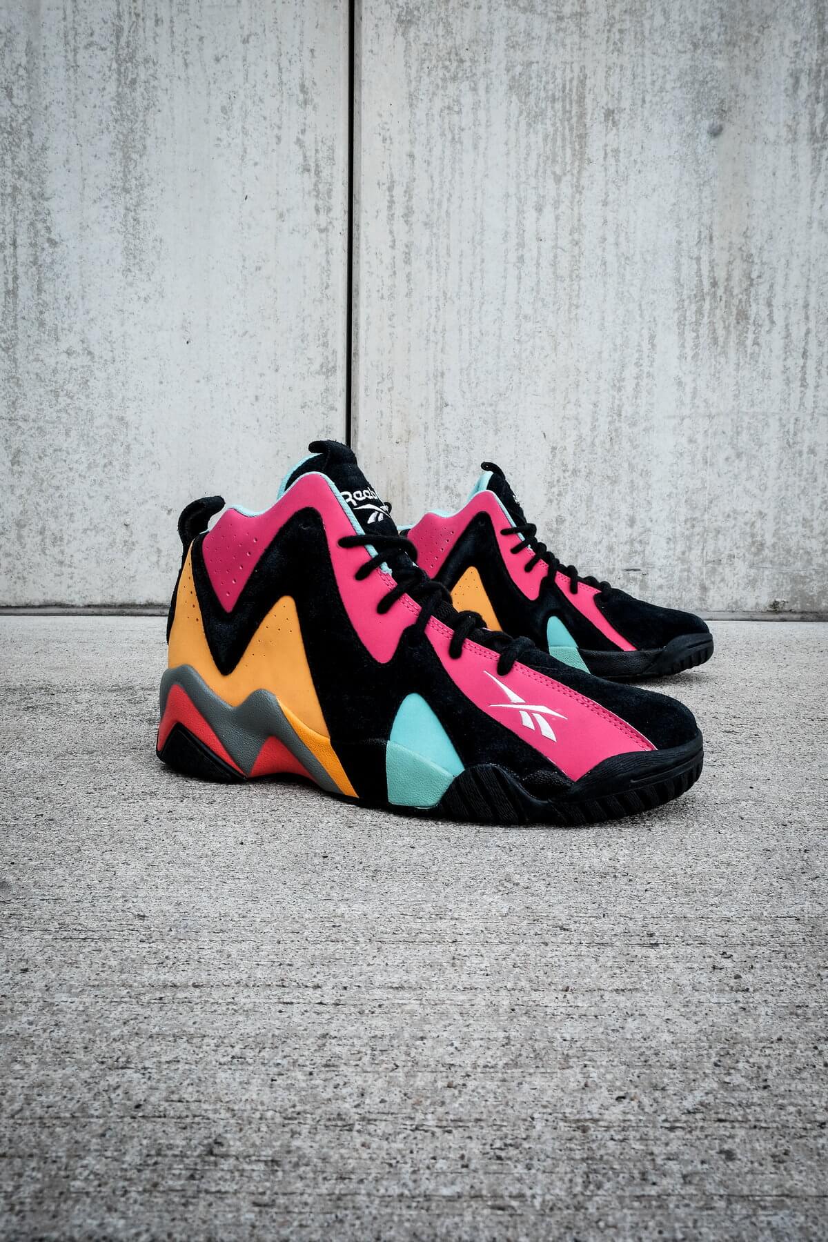 Reebok Kamikaze II „1996 NBA All-Star Game San Antonio“ black / pink / solar gold