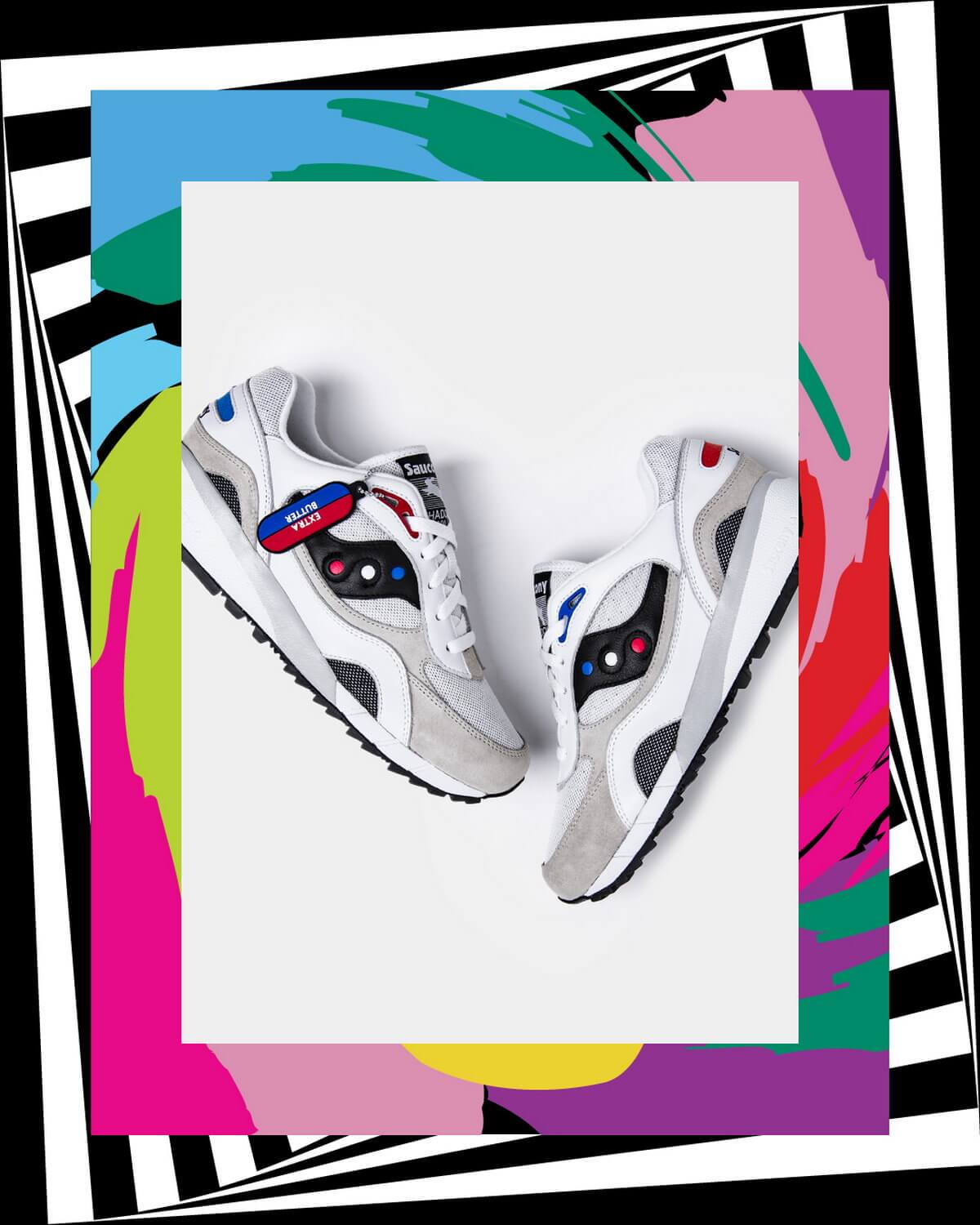 Saucony x Extra Butter - Shadow 6000 - "White Rabbit" - white/multi - S70603-1